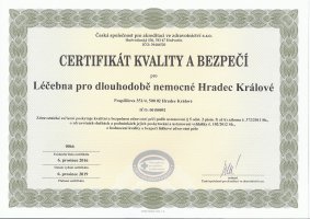 Certifikát kvality a bezpečí